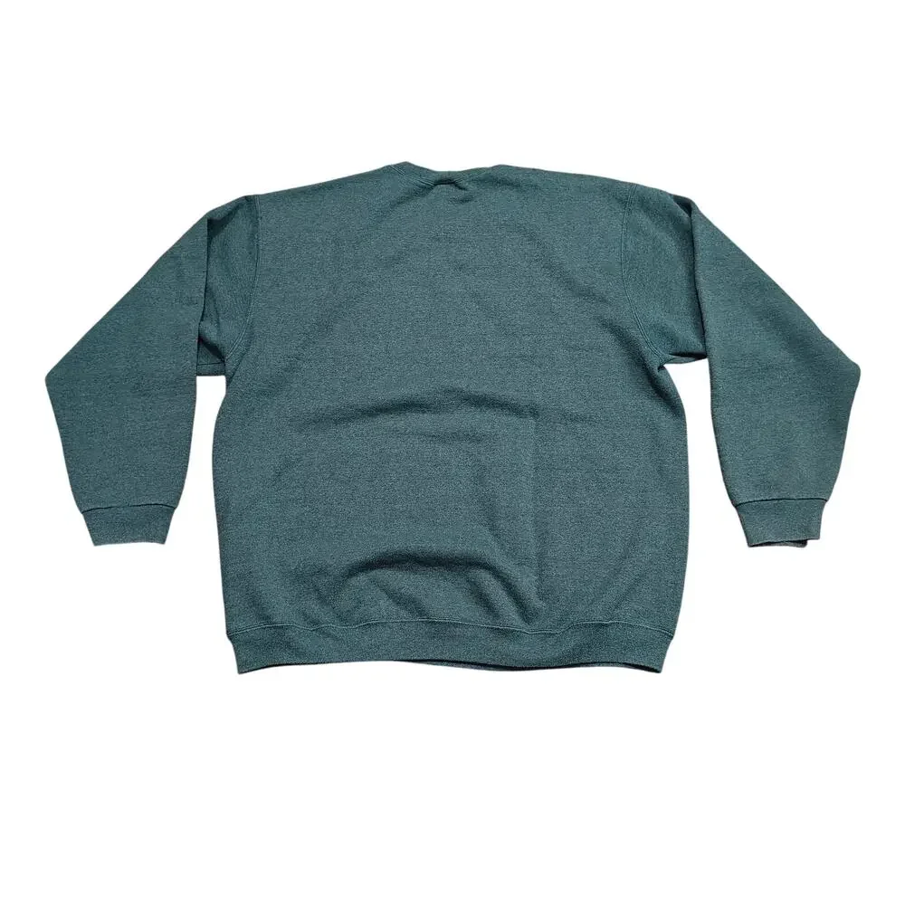Vintage Members Mark Pullover Heather Green Sweatshirt Mens XXL
